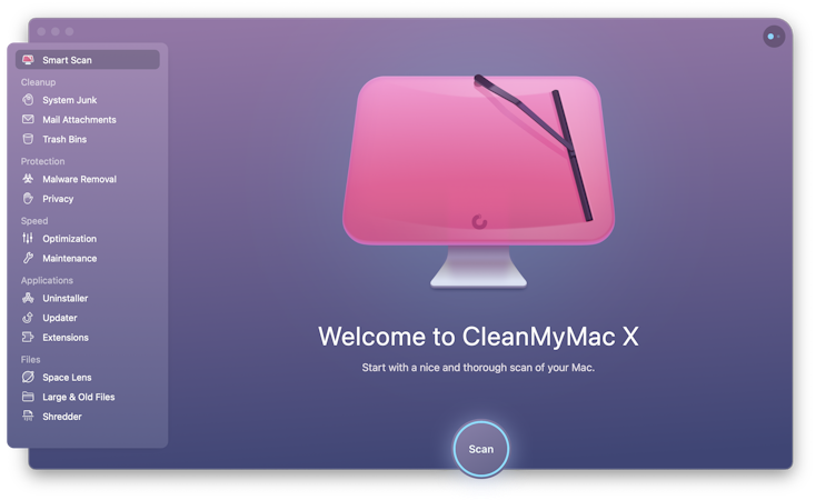 CleanMyMac X screenshot: Smart Scan