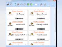 Servant Keeper Software - Users can print barcoded check-in name tags with Servant Keeper