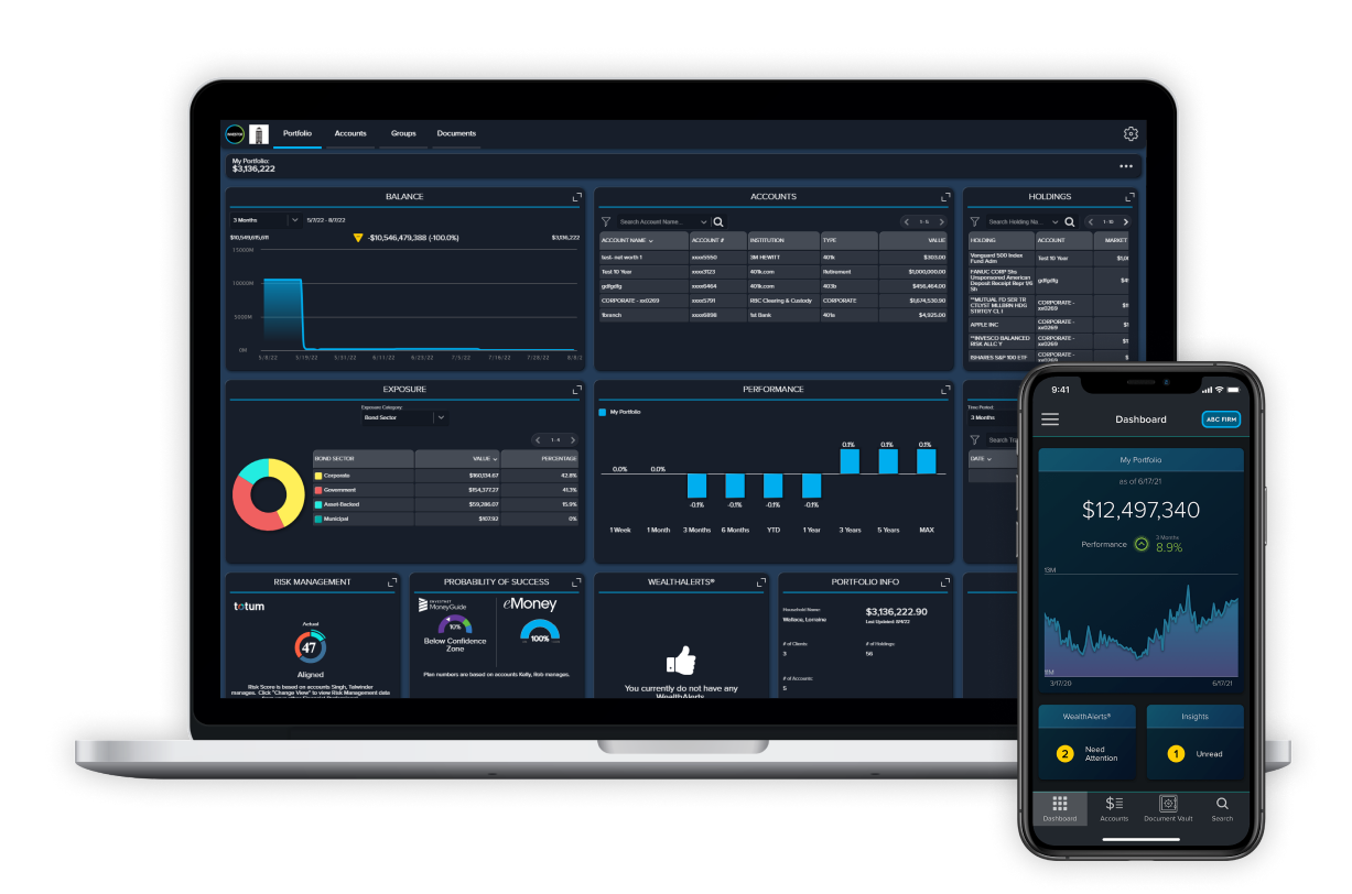 CircleBlack screenshot: Client Dashboard