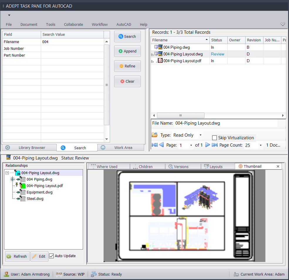 Integration with AutoCAD, Inventor, SOLIDWORKS, MicroStation and more.