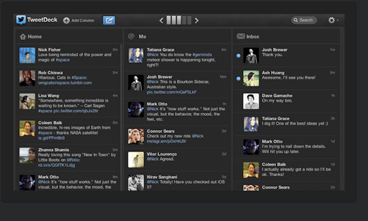 TweetDeck screenshot: Tweetdeck Screenshot