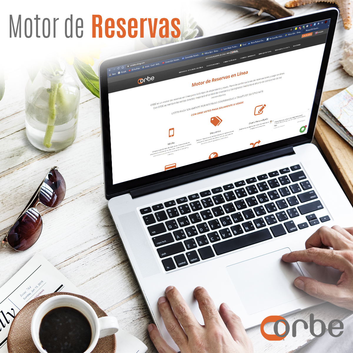 ORBE Booking screenshot: Booking Engine