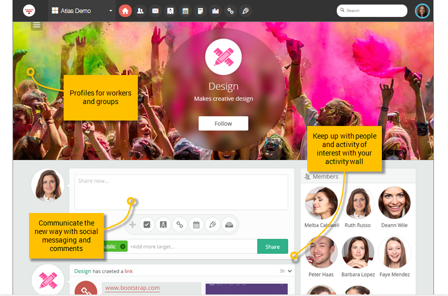 Corporate social network