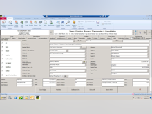 TrialWorks Software - The case retainer screens use a tabular layout featuring multiple customizable input fields for logging important case information