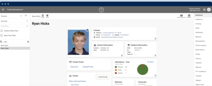 FACTS Student Information System