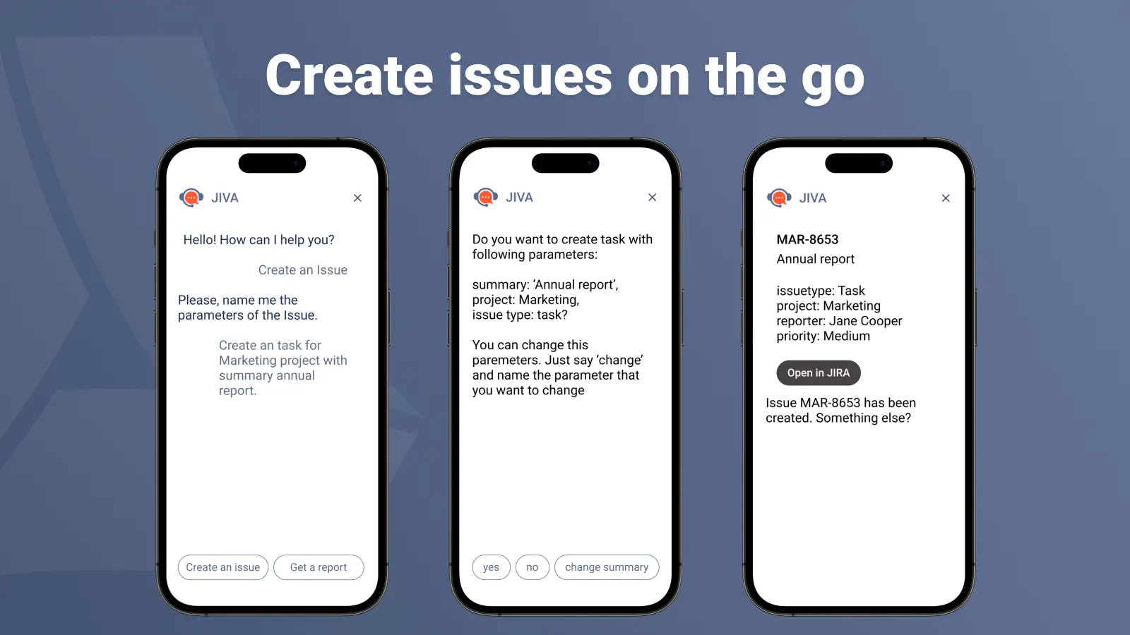 JIVA: Jira Intelligent Virtual Assistant Software - Create issues using voice commands