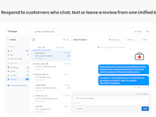 Birdeye Software - Unified Inbox - Respond to customers who chat, text or leave a review from one Unified Inbox