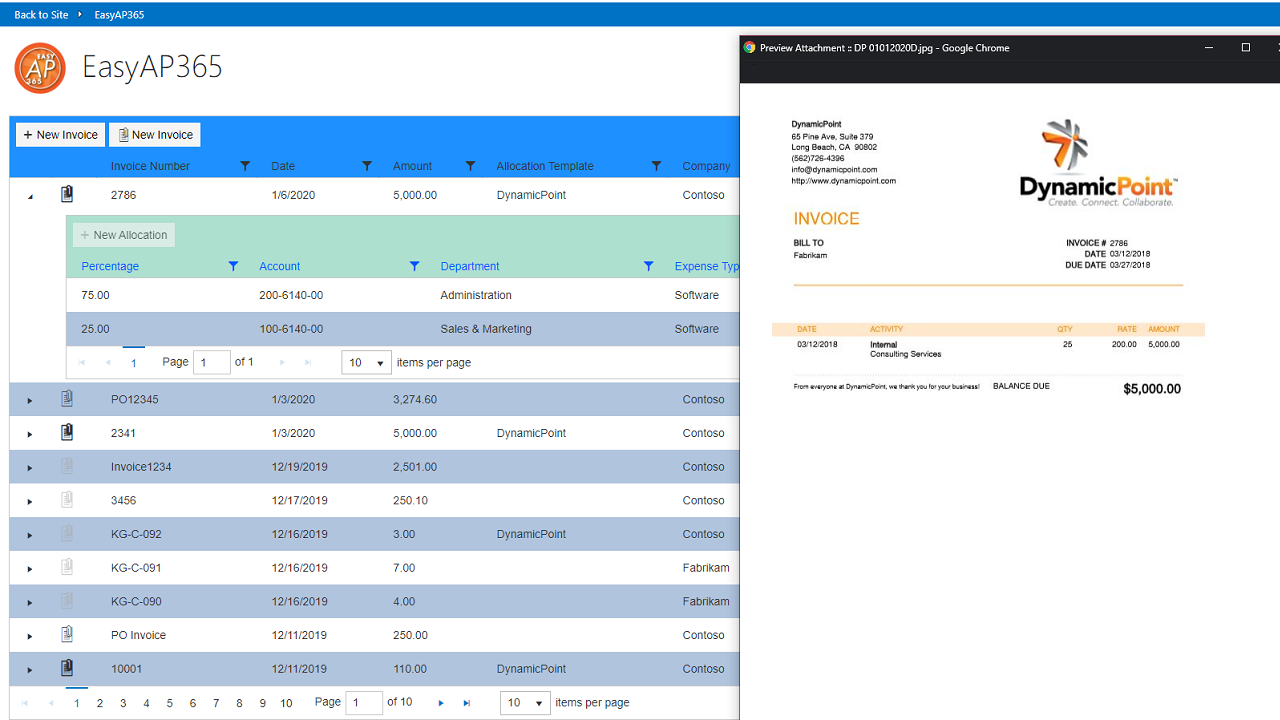Invoice Processing Dashboard