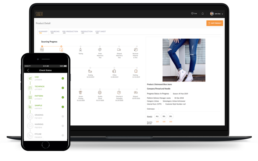 Suuchi GRID screenshot: Suuchi GRID mobile and desktop views