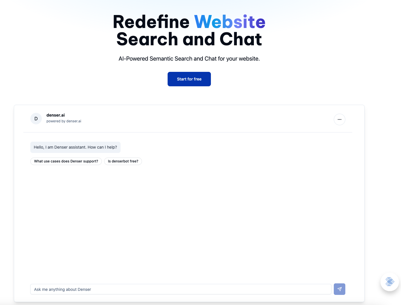 Denser AI | Reviews, Pricing & Demos - SoftwareAdvice IE