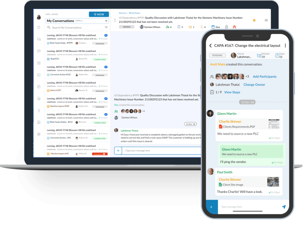 Unifize screenshot: Access from anywhere: Mobile and desktop enabled