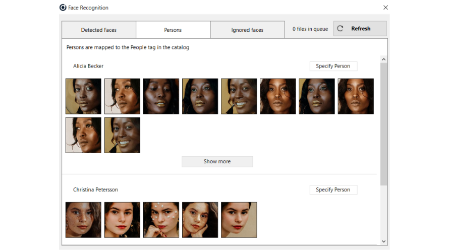 Daminion Software - Facial Recognition