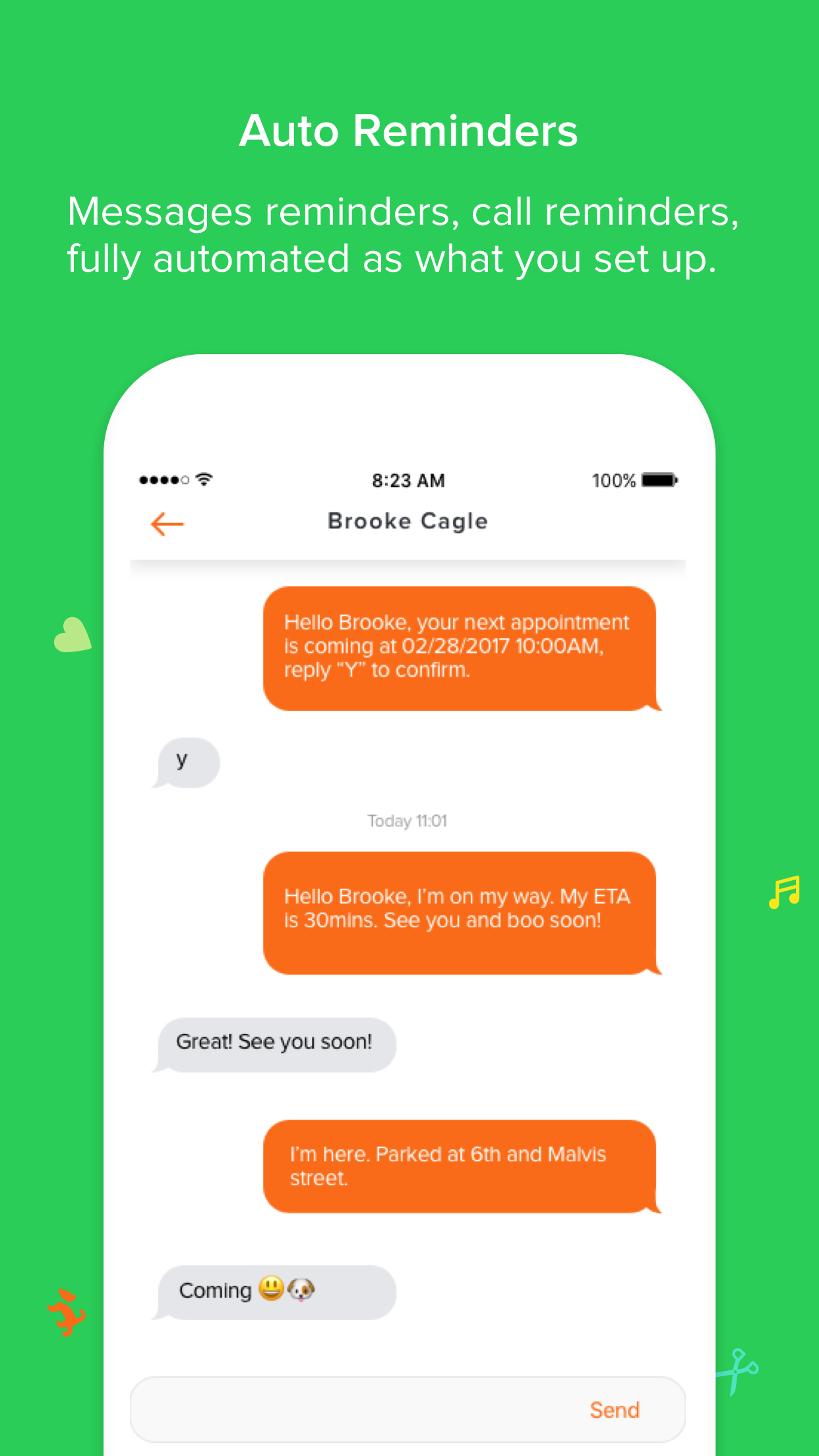 MoeGo Software - Auto reminders
