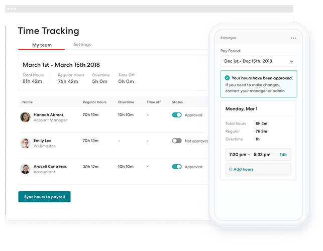 Gusto Software - Gusto time tracking