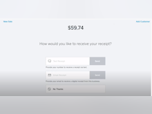 Square Payments Software - Digital receipts
