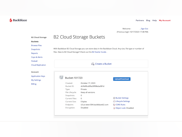 Backblaze B2 Cloud Storage Software - 1