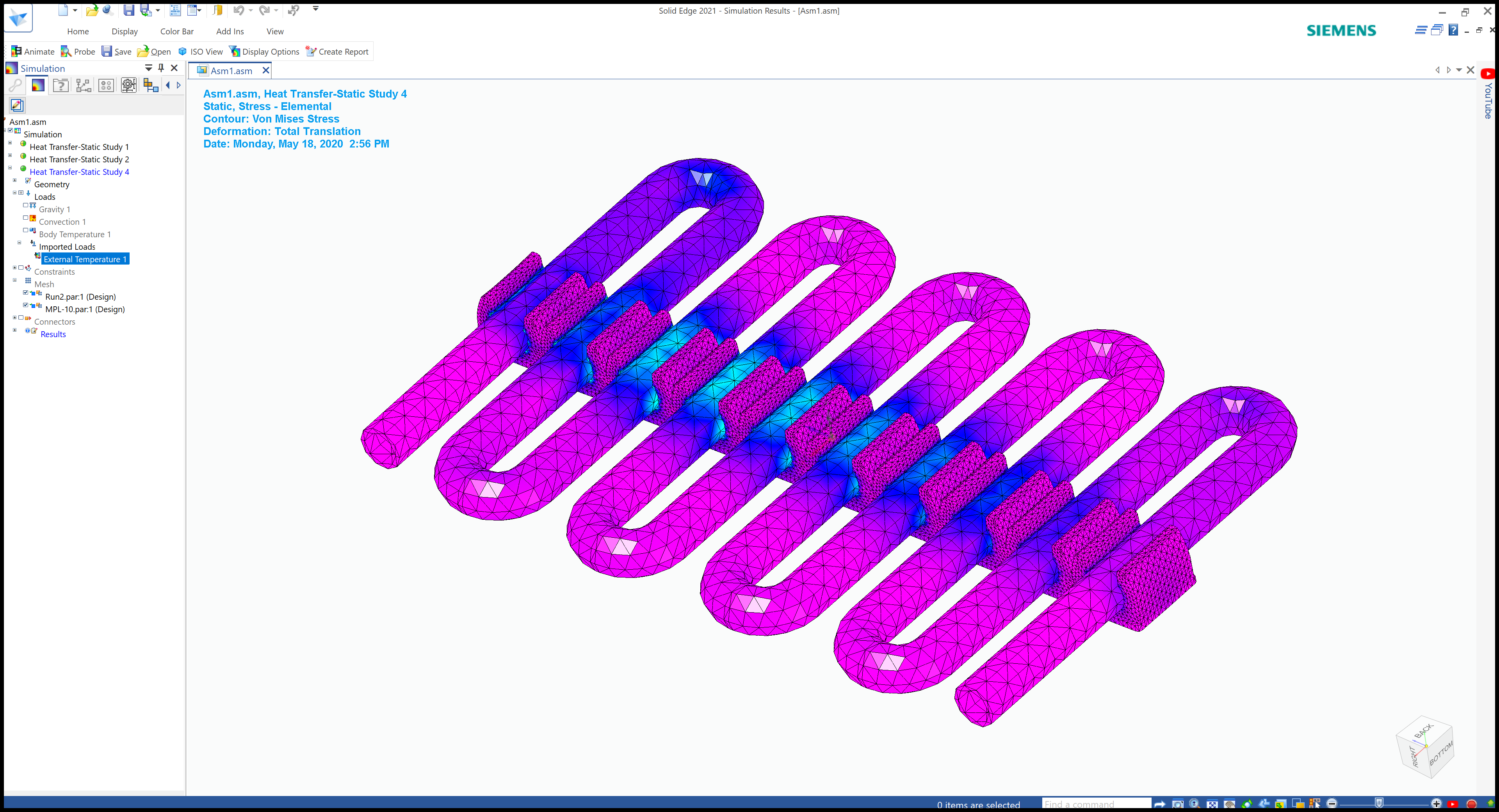 Solid Edge Software - Solid Edge heat transfer simulation