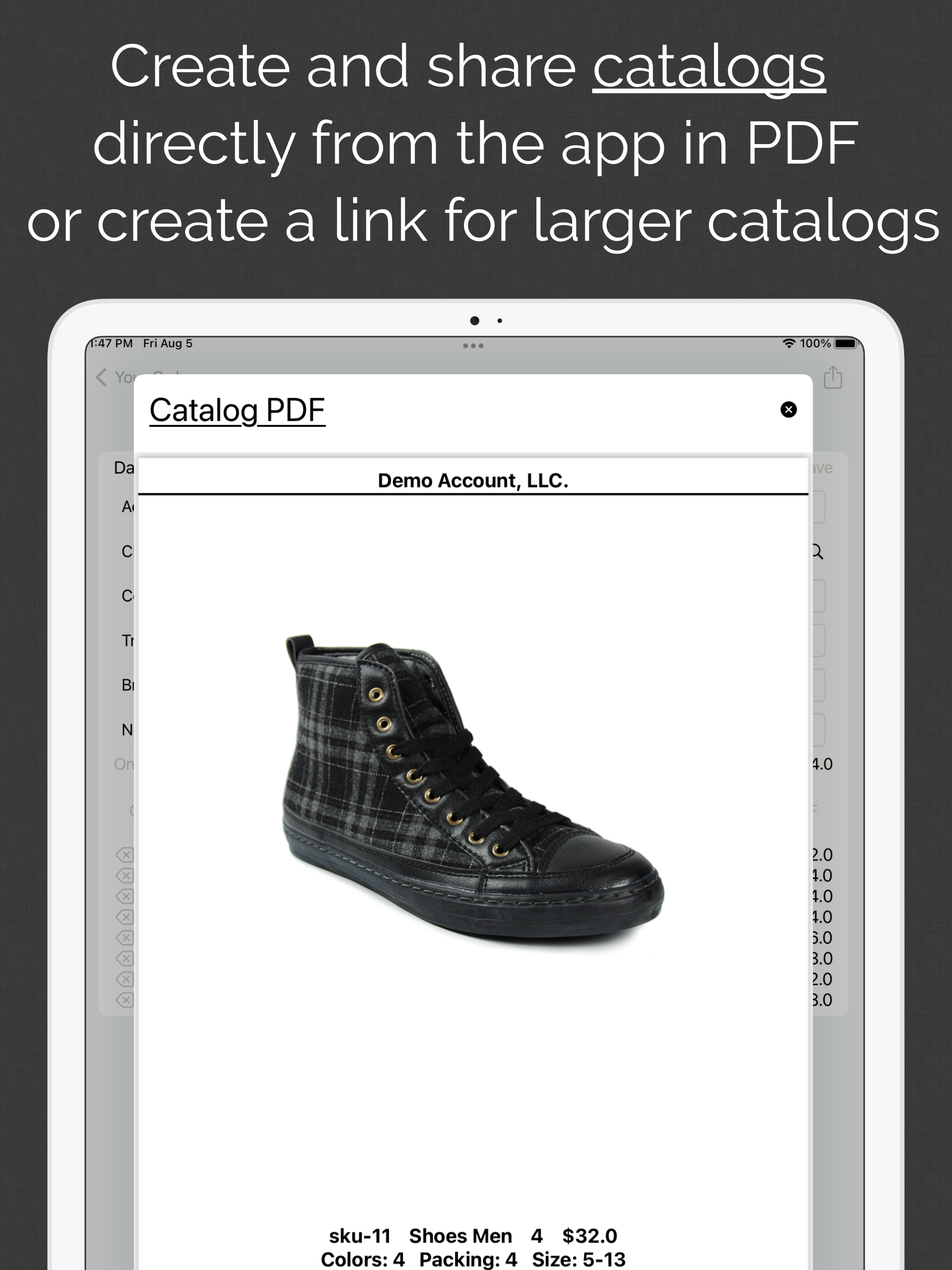 Create and share catalogs