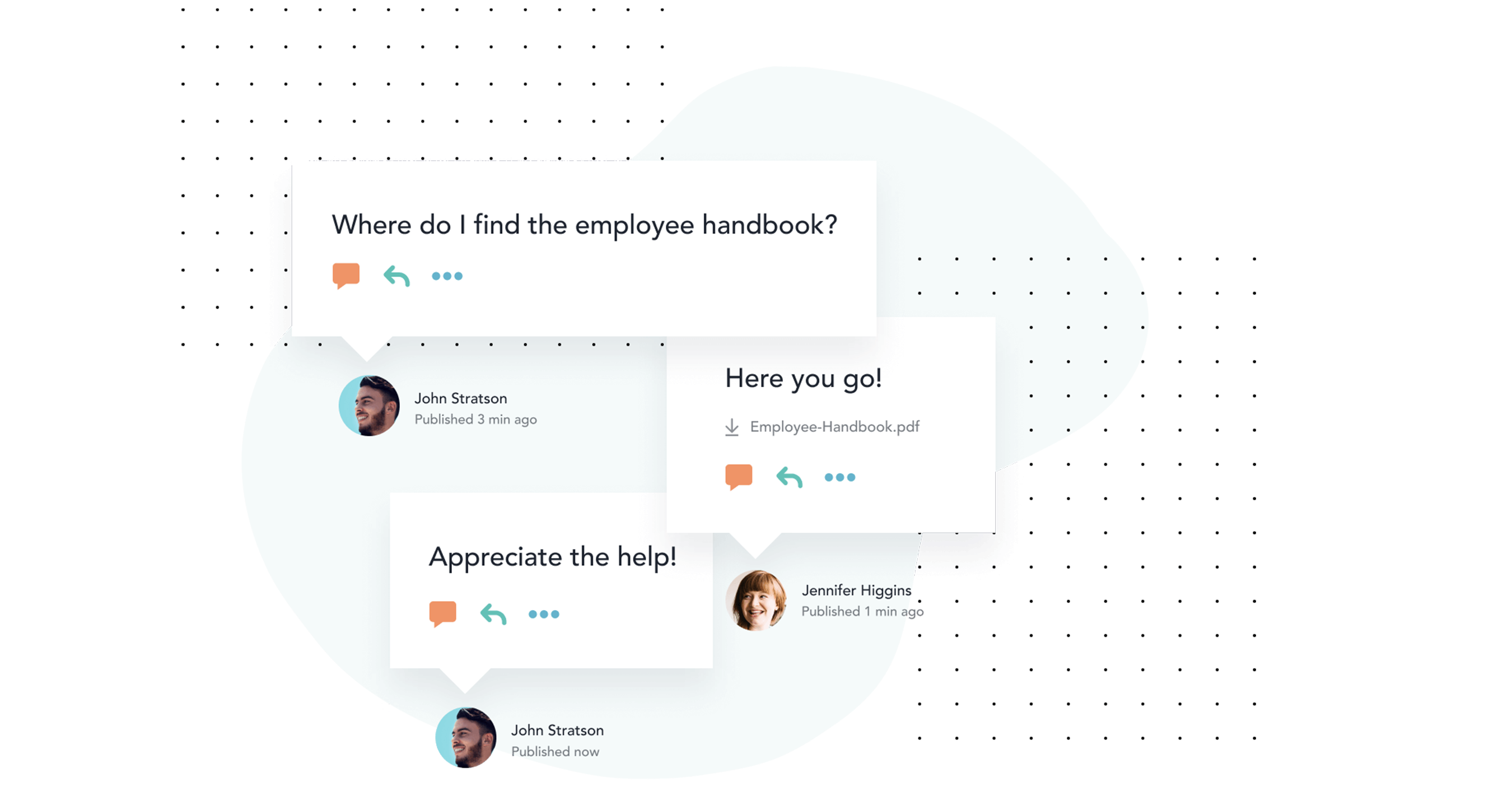 Start typing a question and Bloomfire’s Q&A engine will show you if it’s already been asked and answered. If you can’t find the information you need, post a new question and crowdsource responses from experts.