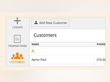 Cashier Live Software - Add new customers