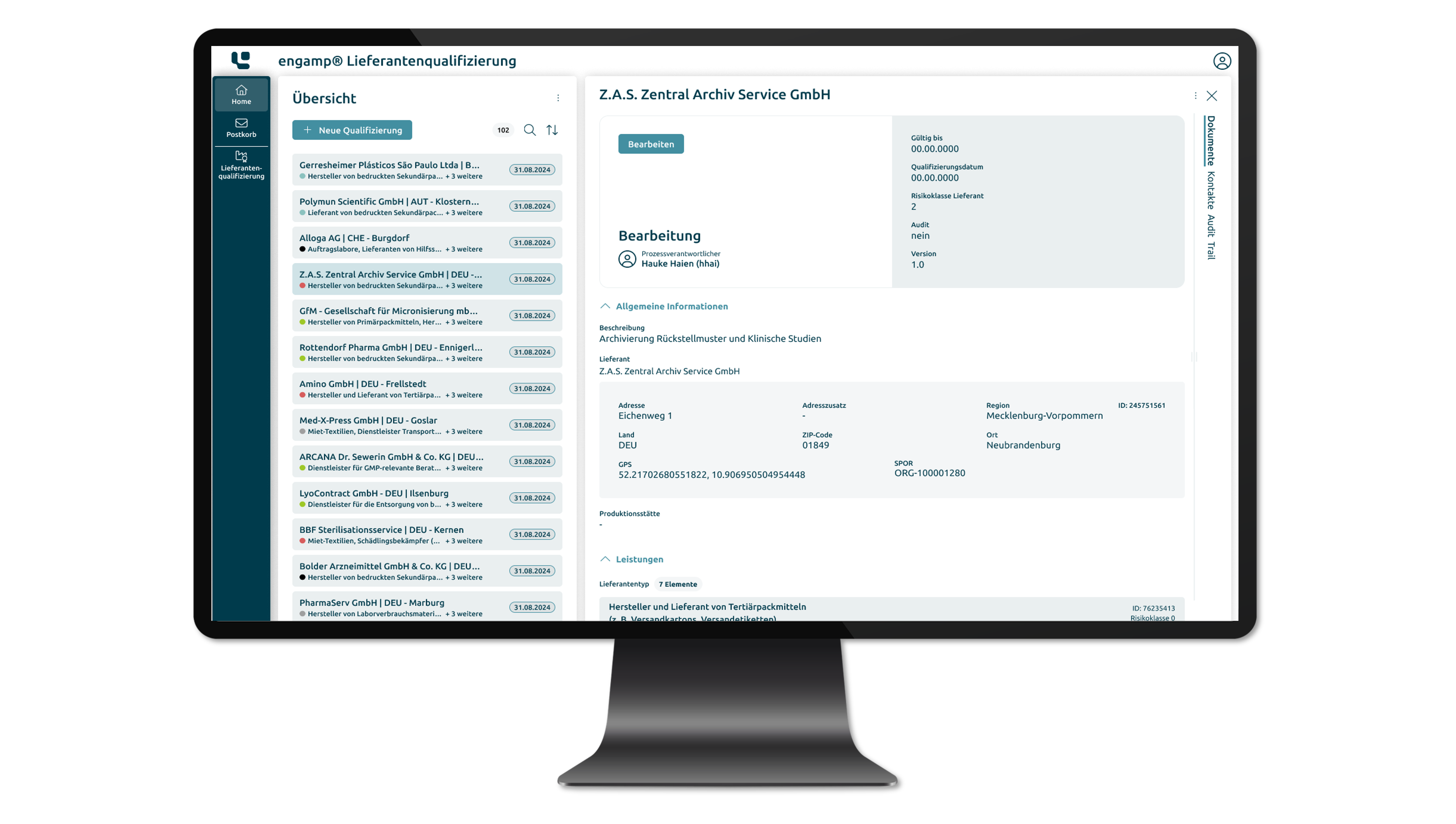 engamp | supplier qualification Software - 1