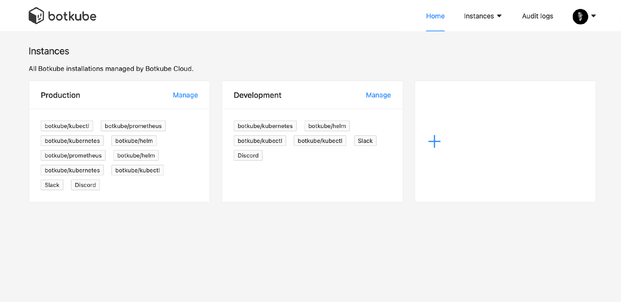 Botkube screenshot: Setting up Multi Cluster Kubernetes management with Botkubee