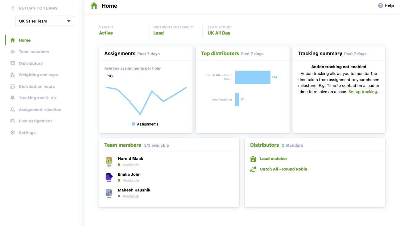 Distribution Engine screenshot