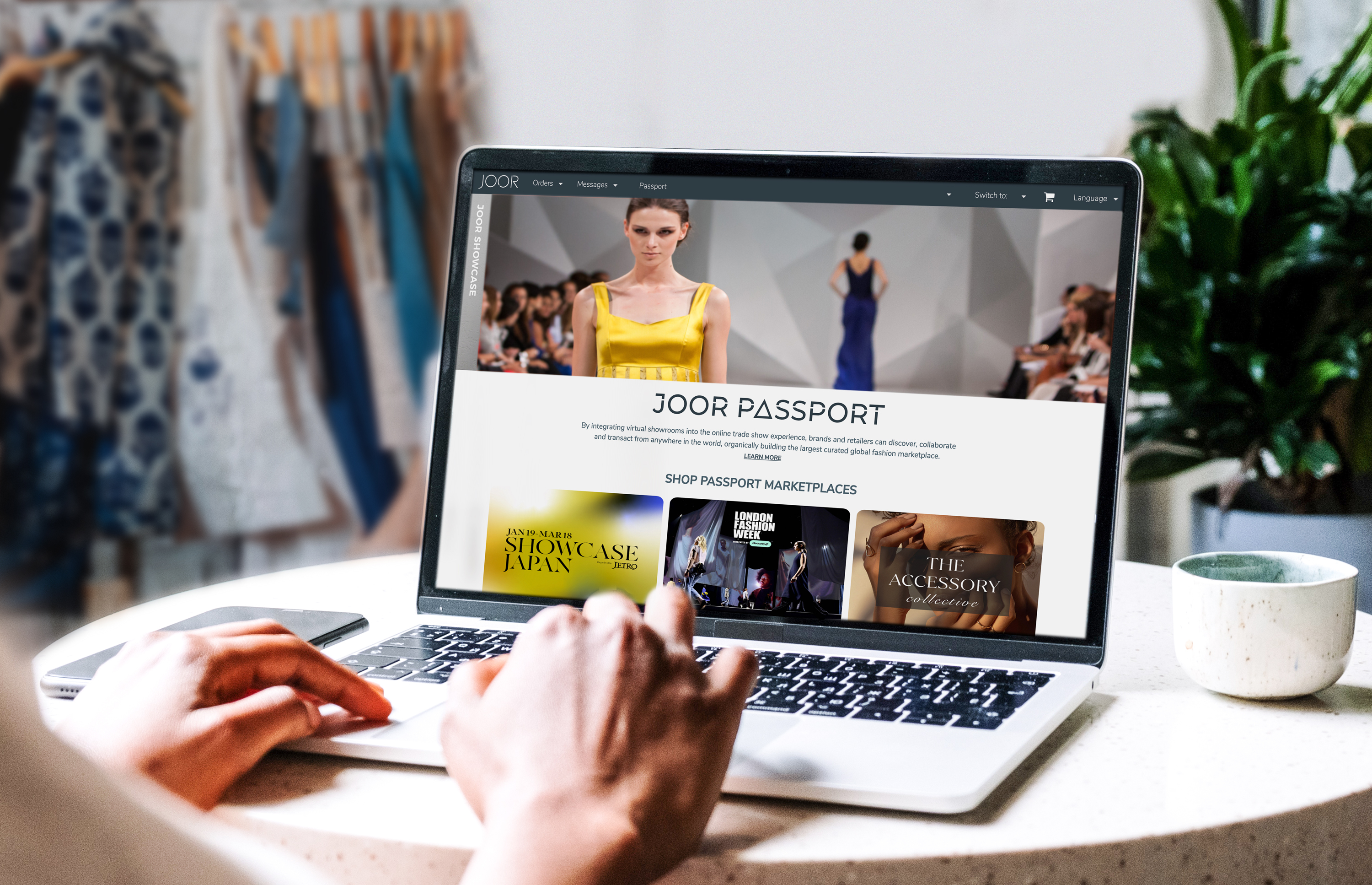 JOOR Passport is an advanced virtual platform that facilitates the digitalization of international tradeshows and fashion events, allowing brands and retailers to discover, collaborate, and transact from anywhere in the world.