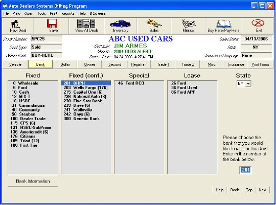 Auto Dealer Systems Software - 1