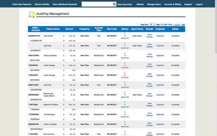 EveryBill screenshot: EveryBill Online Payment Platforms autopay management screenshot