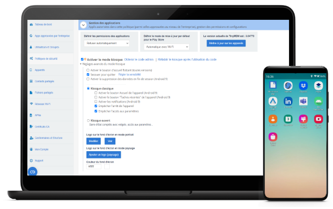 KIOSK MODE: Single and multi apps lockdown, app auto launch, custom branding, settings and task bar restriction…