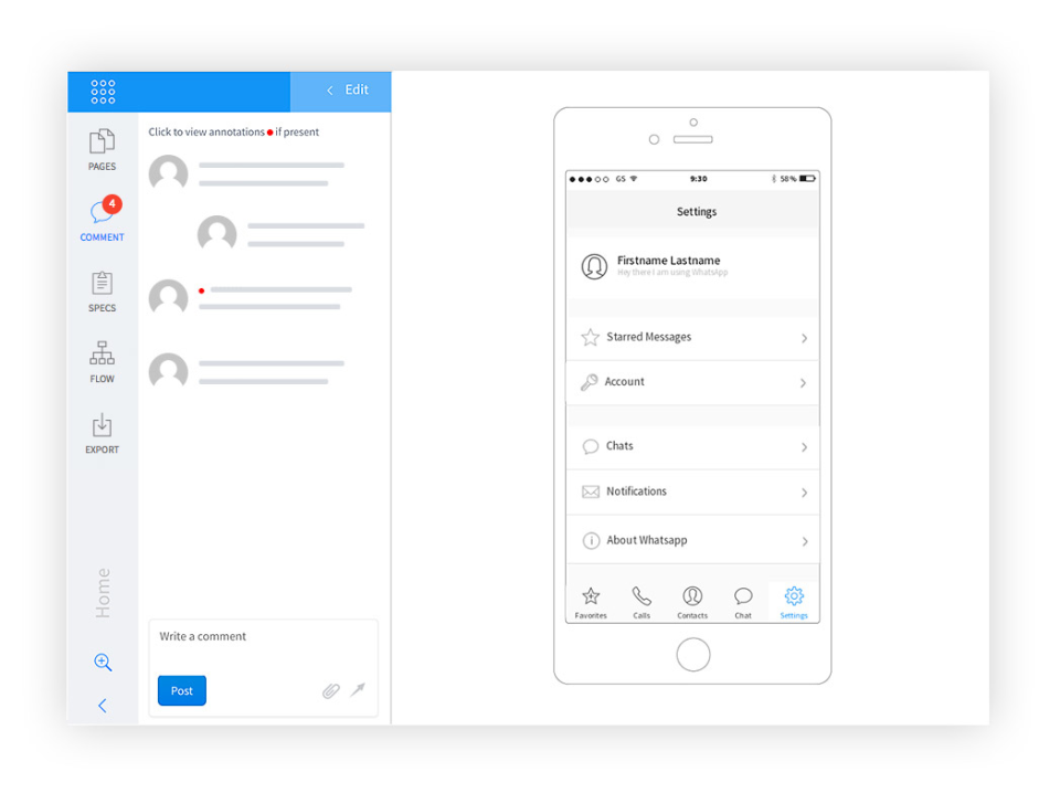 MockFlow annotations