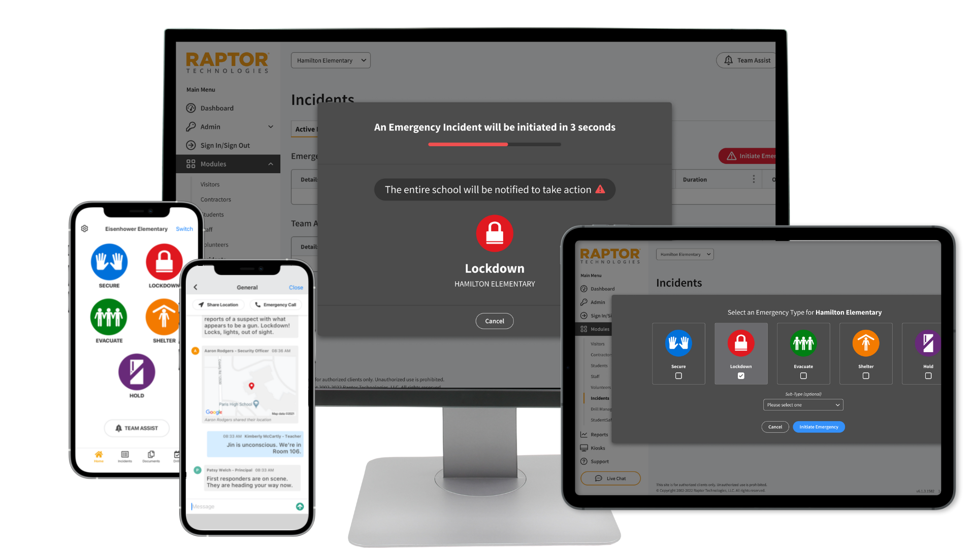 Raptor Alert is a silent, mobile panic button that enables users to request the right help for any sized incident from wherever they are located. Share critical information with first responders, text and call 911, stay updated with group chat, and more. 