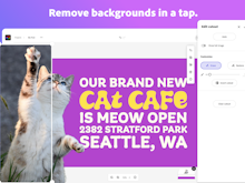 Adobe Creative Cloud Express Software - Remove backgrounds