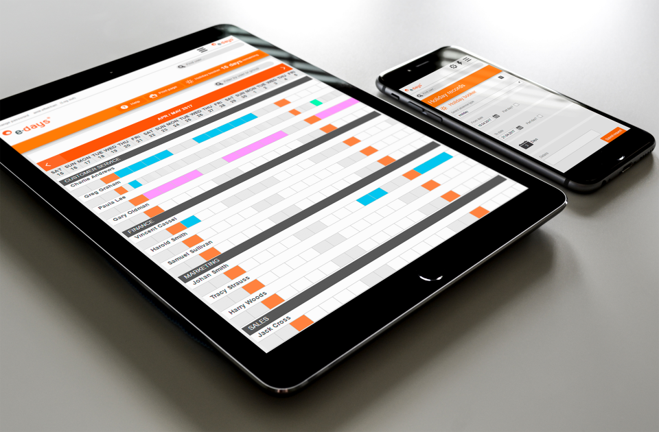 Shared group calendars for specific teams in different countries for complete workforce visibility.