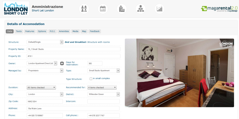 Configure property details to display