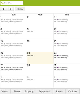 SimpleChurch CRM Software - SimpleChurch syncs multiple ministry schedules into a single centralized calendar