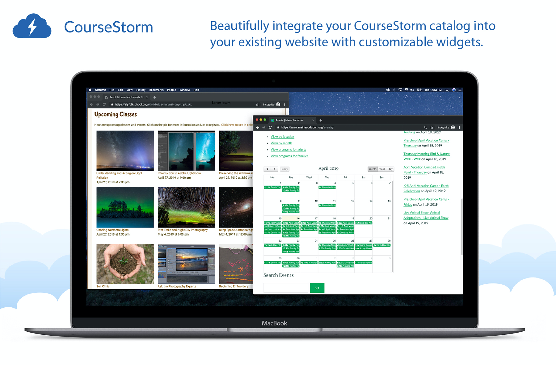 CourseStorm Software - Beautifully integrate your CourseStorm catalog into your existing website with customizable widgets and plugins.