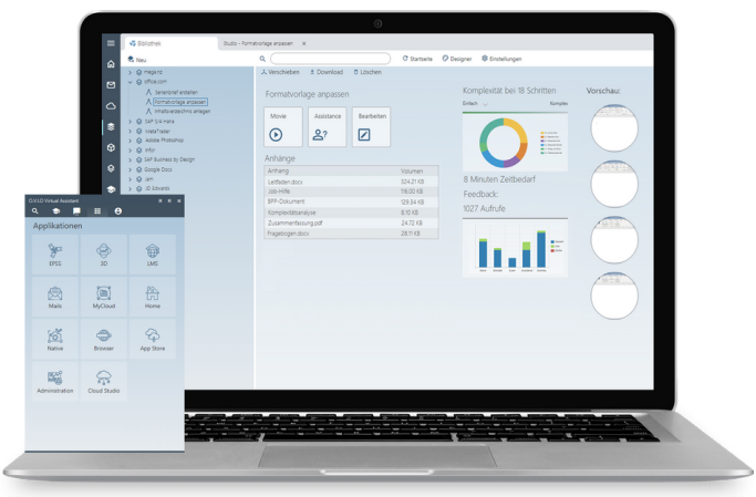 OVIO Virtual Assistant screenshot: OVIO Virtual Assistant dashboard