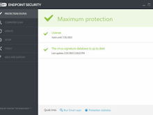 ESET Endpoint Security Software - ESET Endpoint Security protection status screenshot