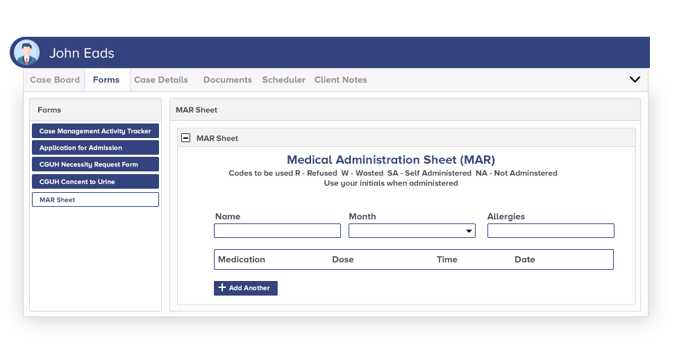 PlanStreet Software - Medical Administration Sheet (MAR)
