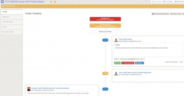 Activity case history