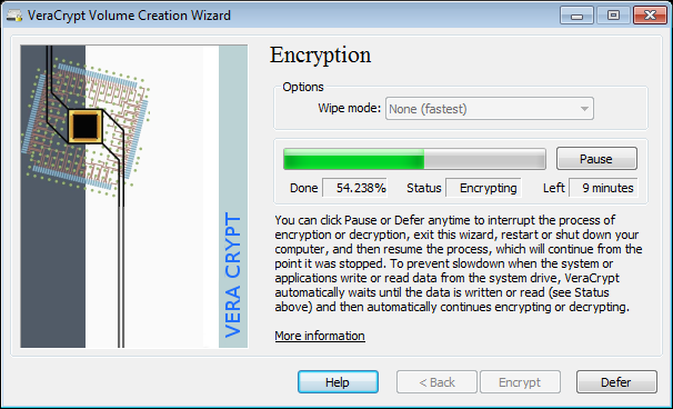 VeraCrypt encryption