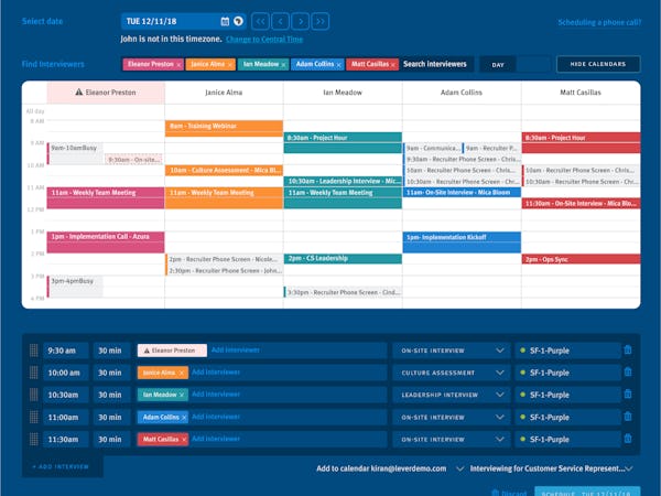 Lever Software - Seamless Scheduling