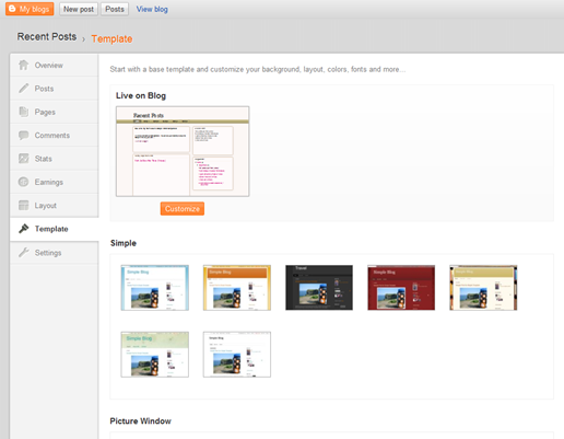 Blogger Software - Blogger templates