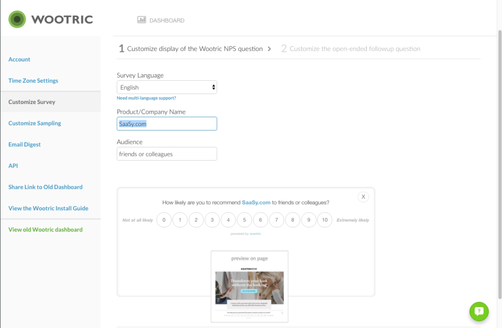 Wootric Logiciel - 6