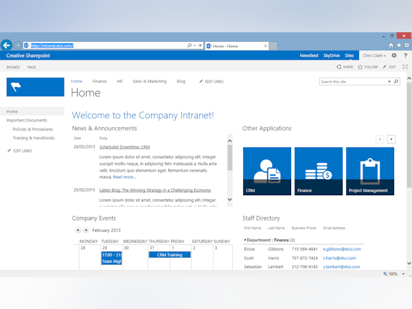 Microsoft SharePoint Software - Microsoft SharePoint intranet