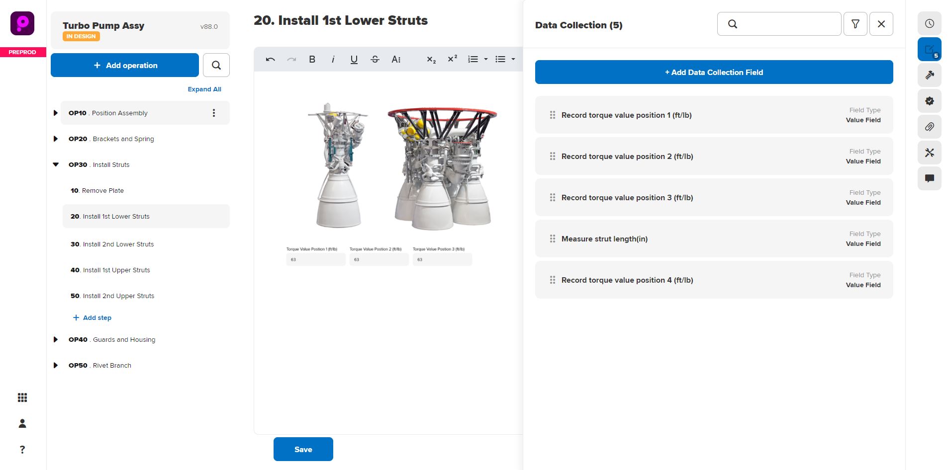 MANUFACTURO screenshot: Process Planning - https://manufacturo.com/manufacturo-mes-software/process-planning-in-manufacturing/