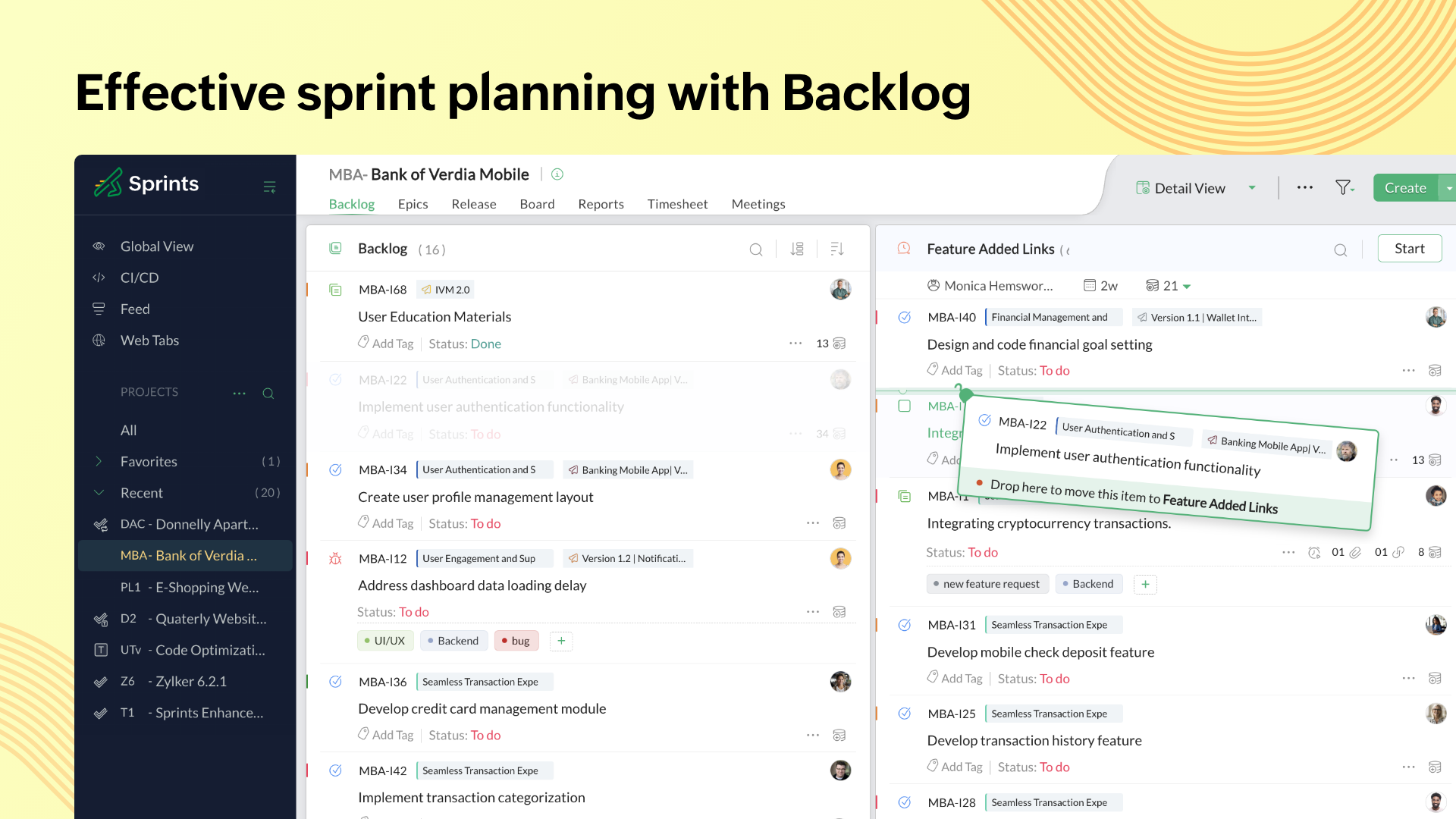 Effective sprint planning with Backlog 