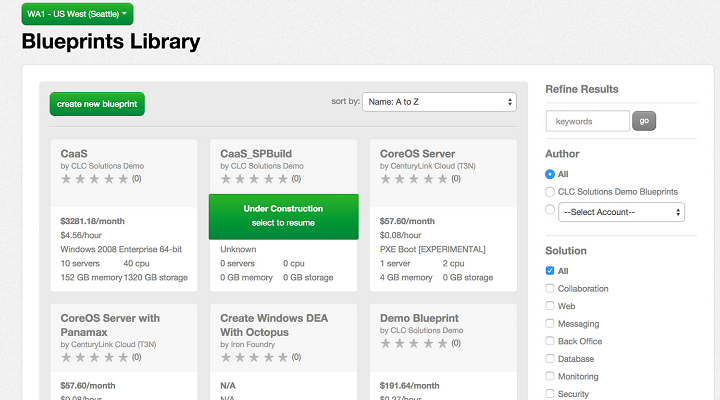 CenturyLink Software - CenturyLink blueprints library